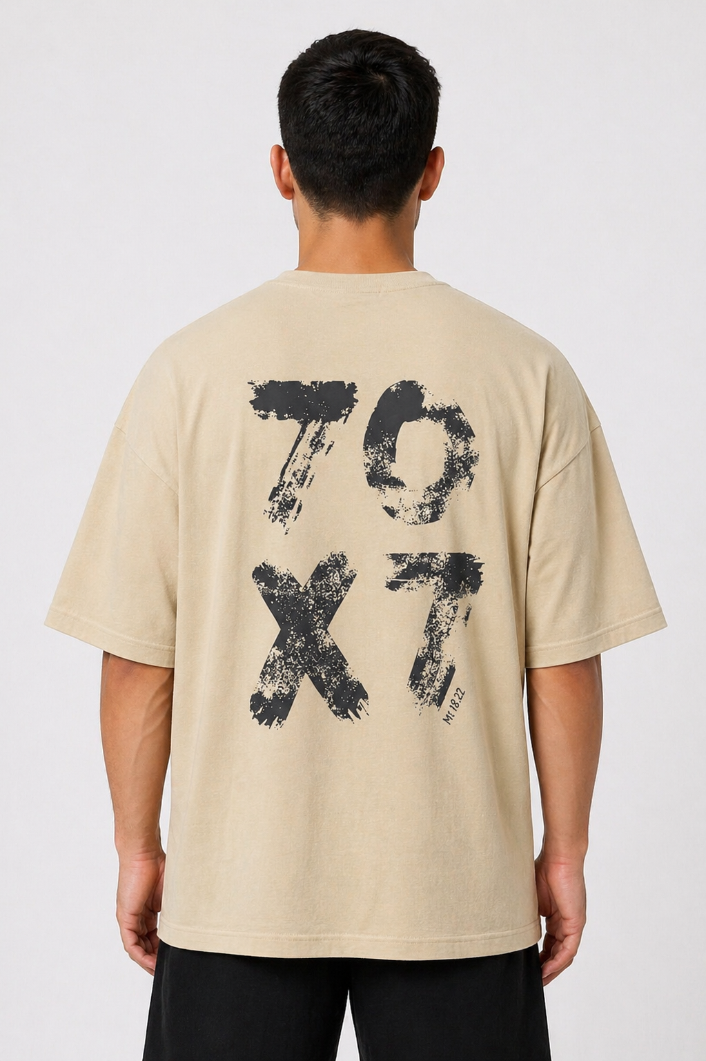 Camiseta Oversized 70x7 – Fé Sem Limites