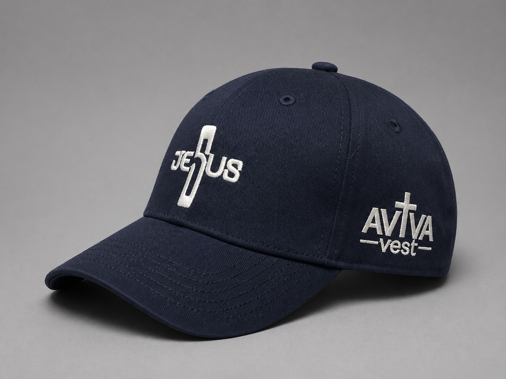 Boné Jesus Faith – Estilo Cristão Bordado com Cruz | Ajustável Premium