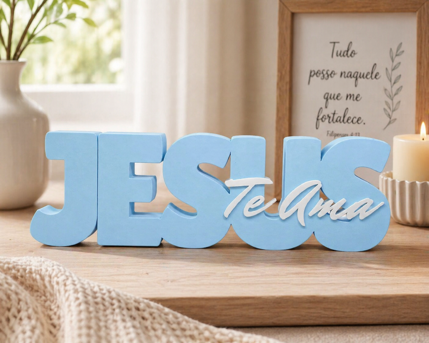 Decoração de Mesa “Jesus Te Ama”