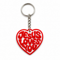 Chaveiro Jesus Loves You – Amor e Fé em 3D