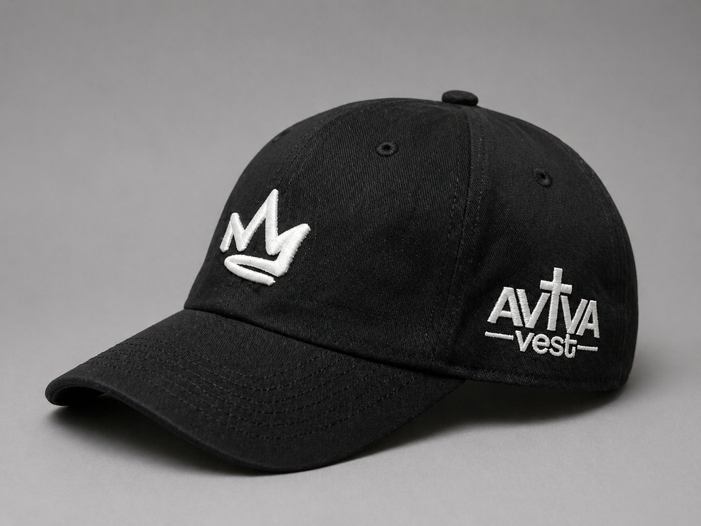 Boné Crown Faith – Estilo Cristão com Coroa Bordada | Ajustável Premium