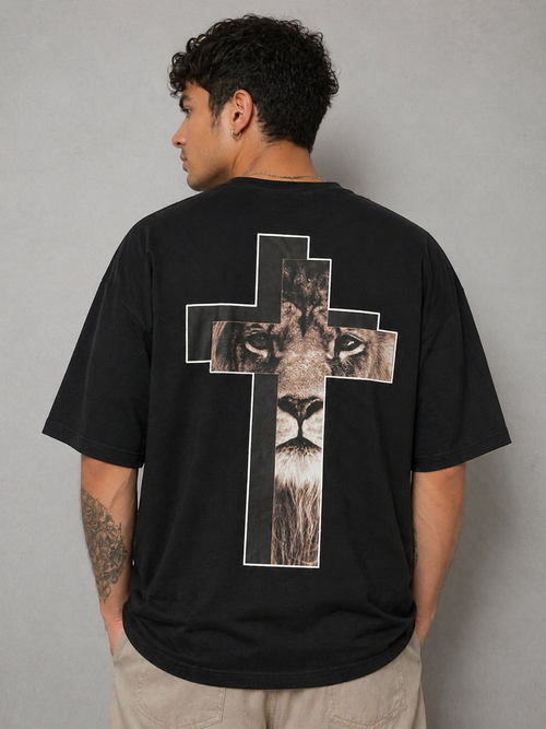 Camiseta Oversize Cristã  “Forgiven” – Fé, Graça e Estilo
