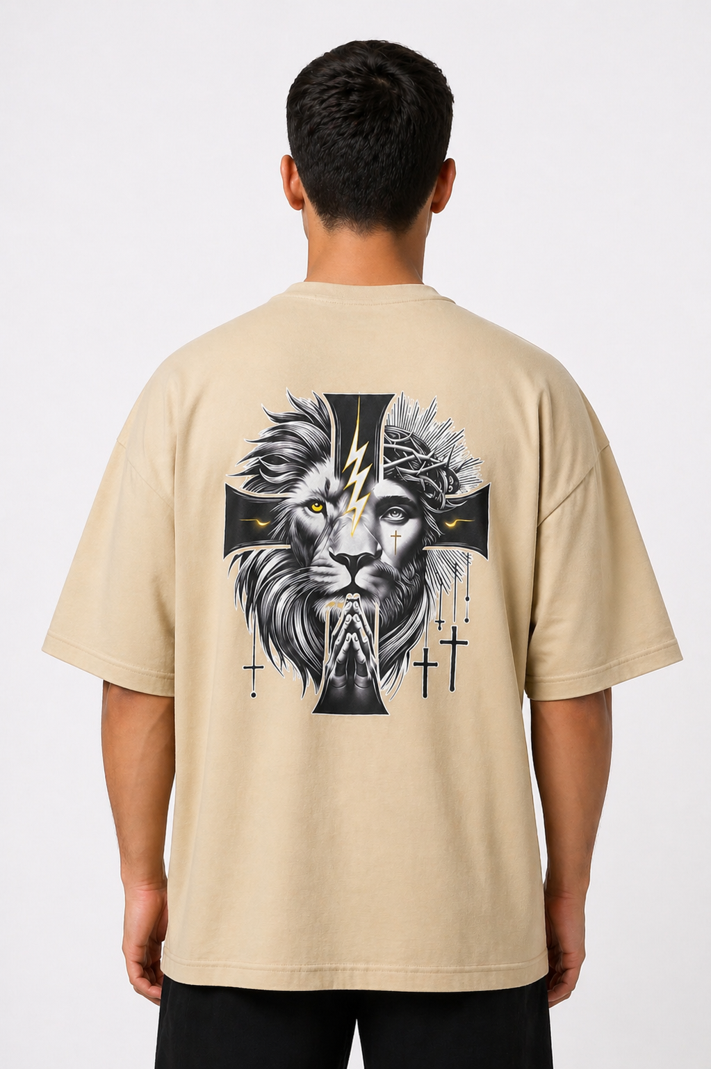 Camiseta Oversized Leão da Fé
