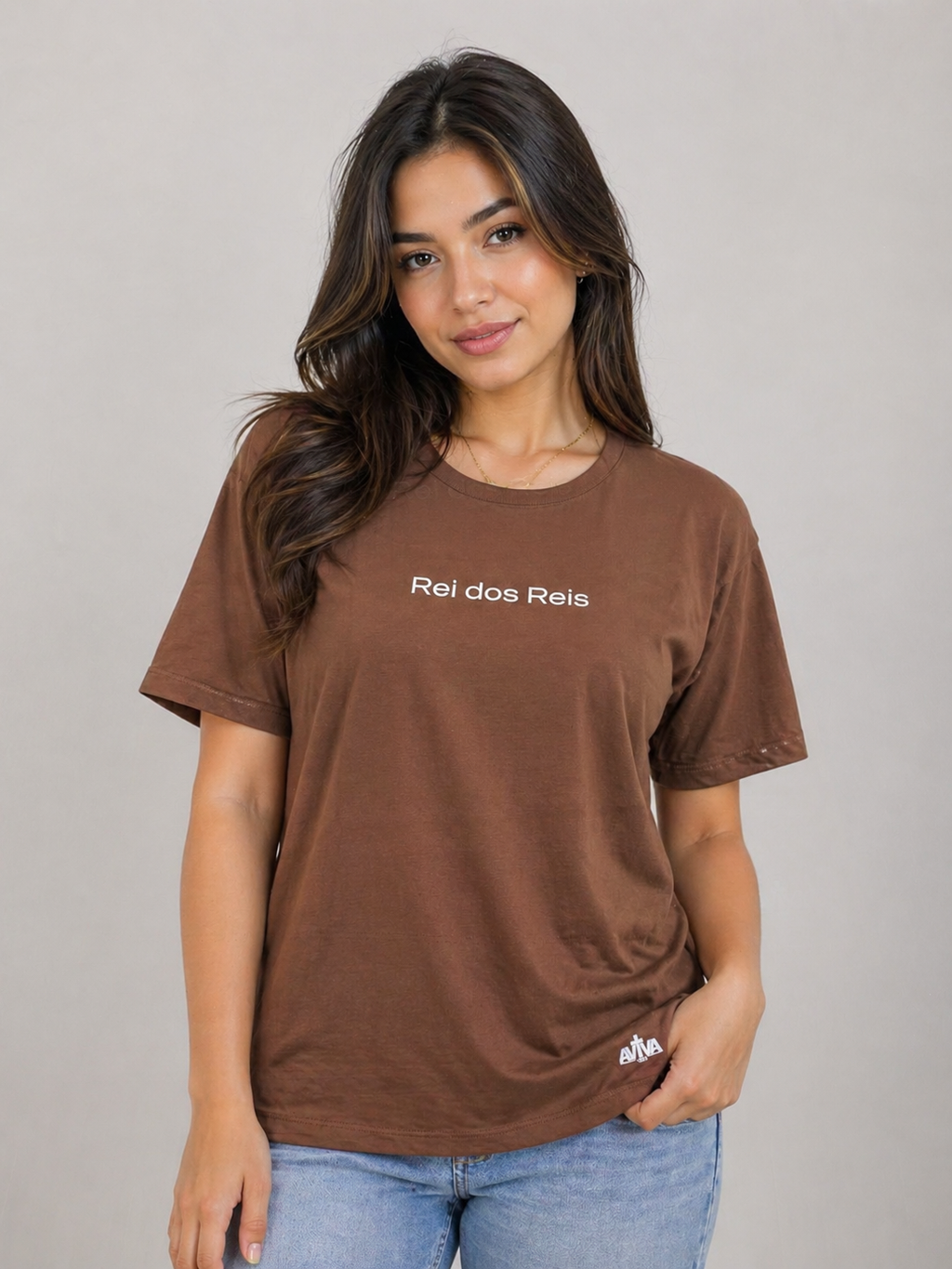 Camiseta Oversize Feminina “Santo Santo Santo”