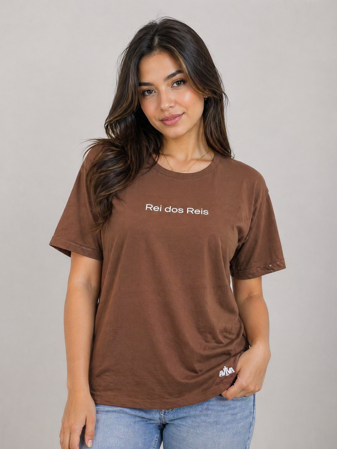 Camiseta Oversize Feminina “Santo Santo Santo”