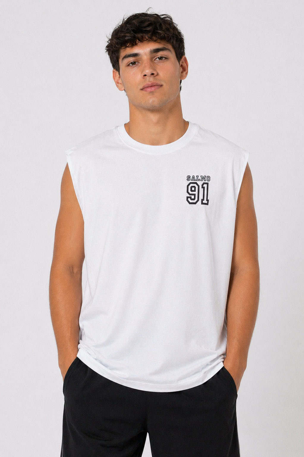 Regata Oversized Salmo 91 – Proteção Divina | Streetwear Cristão Premium